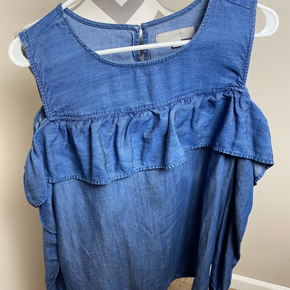 Loft denim  Blouse